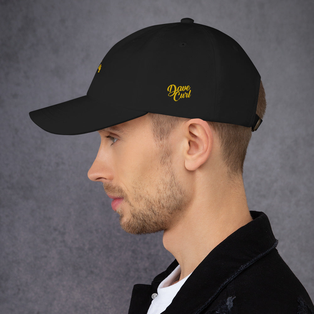 black dad hat for men