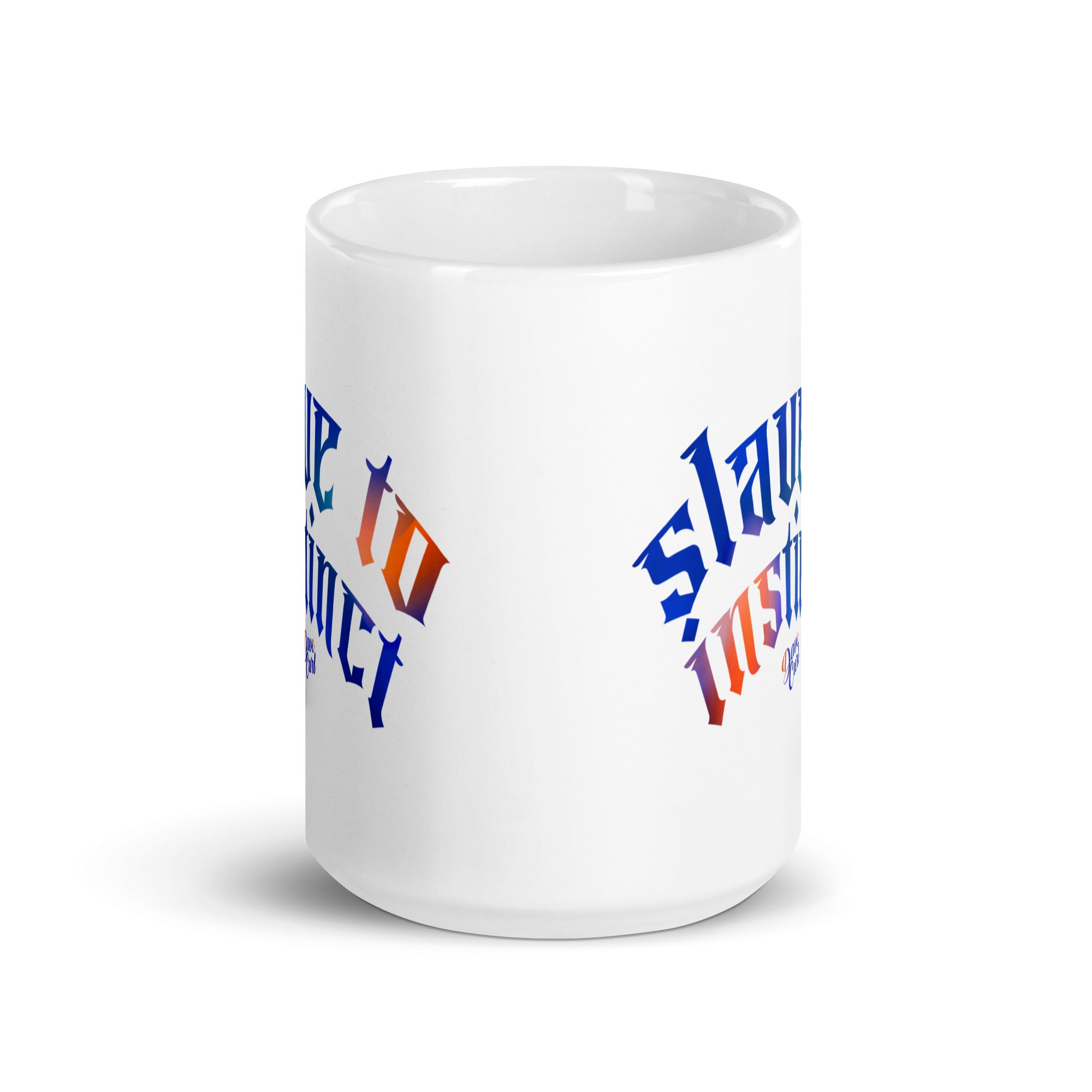 15oz white printed mug